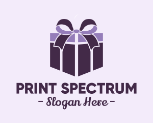 Purple Gift Present logo design