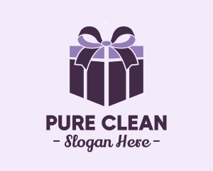 Purple Gift Present logo design