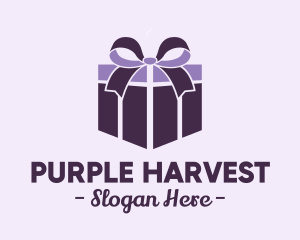 Purple Gift Present logo design