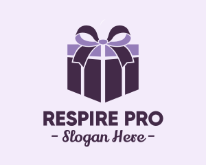 Purple Gift Present logo design