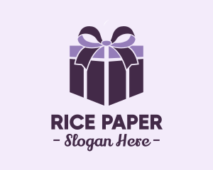 Purple Gift Present logo design