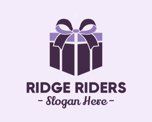 Purple Gift Present logo design