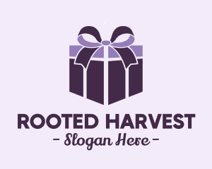 Purple Gift Present logo design