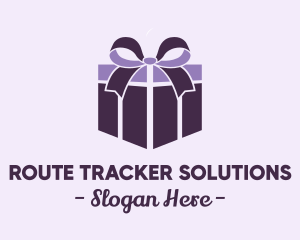 Purple Gift Present logo design