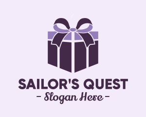 Purple Gift Present logo design