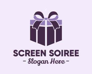 Purple Gift Present logo design