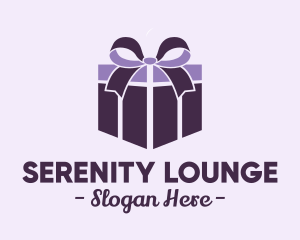 Purple Gift Present logo design