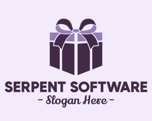 Purple Gift Present logo design