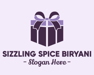 Purple Gift Present logo design