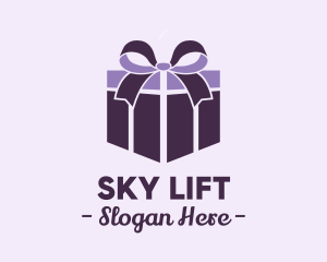 Purple Gift Present logo design