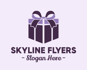 Purple Gift Present logo design