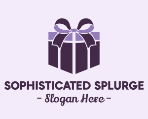 Purple Gift Present logo design