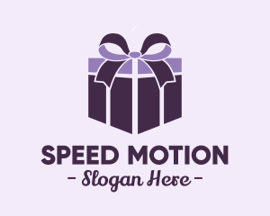 Purple Gift Present logo design