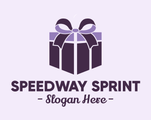 Purple Gift Present logo design