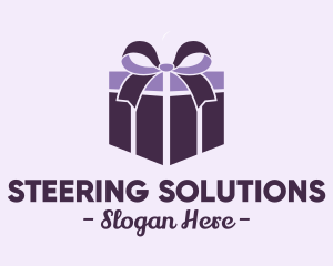 Purple Gift Present logo design