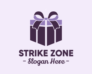 Purple Gift Present logo design