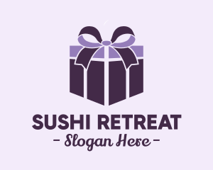 Purple Gift Present logo design