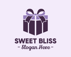 Purple Gift Present logo design