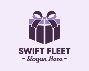 Purple Gift Present logo design