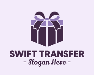 Purple Gift Present logo design