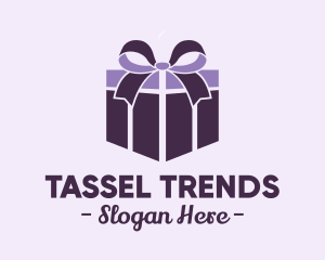 Purple Gift Present logo design