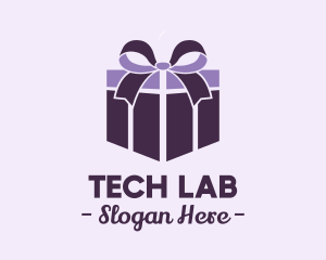 Purple Gift Present logo design