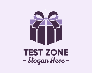 Purple Gift Present logo design