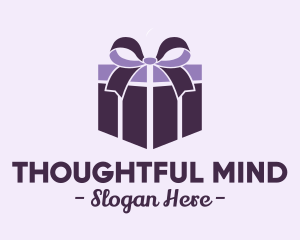 Purple Gift Present logo design