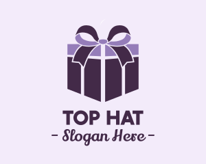 Purple Gift Present logo design