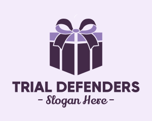 Purple Gift Present logo design