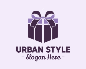 Purple Gift Present logo design