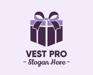 Purple Gift Present logo design