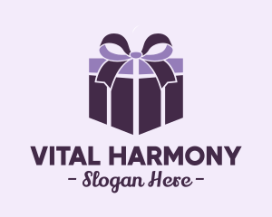 Purple Gift Present logo design