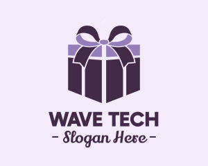 Purple Gift Present logo design