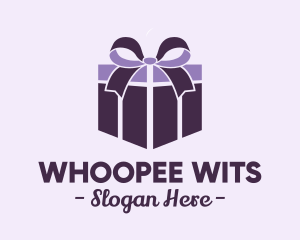 Purple Gift Present logo design