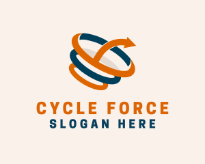 Business Arrow Cycle logo design