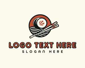 Sushi Chopsticks Dining logo