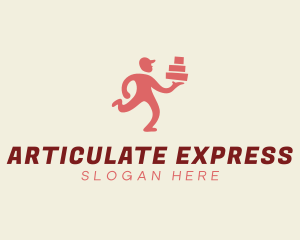 Express Delivery Man logo design