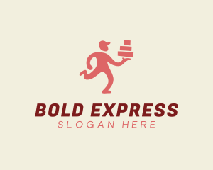 Express Delivery Man logo design