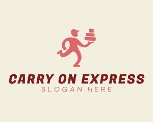 Express Delivery Man logo design