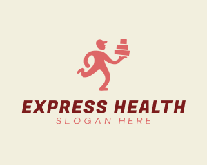 Express Delivery Man logo