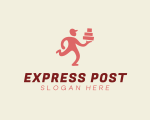 Express Delivery Man logo design