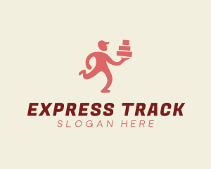 Express Delivery Man logo design