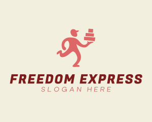 Express Delivery Man logo design