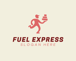 Express Delivery Man logo design