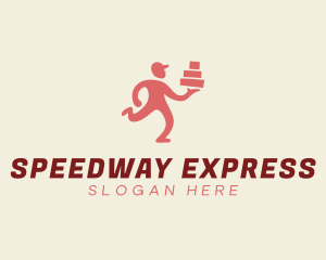 Express Delivery Man logo design