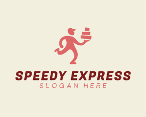 Express Delivery Man logo design