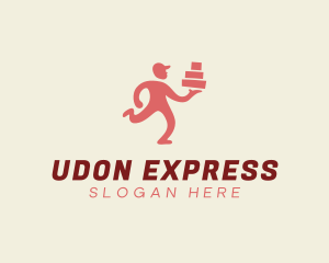 Express Delivery Man logo design