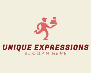 Express Delivery Man logo design