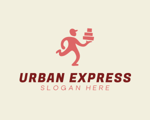 Express Delivery Man logo design